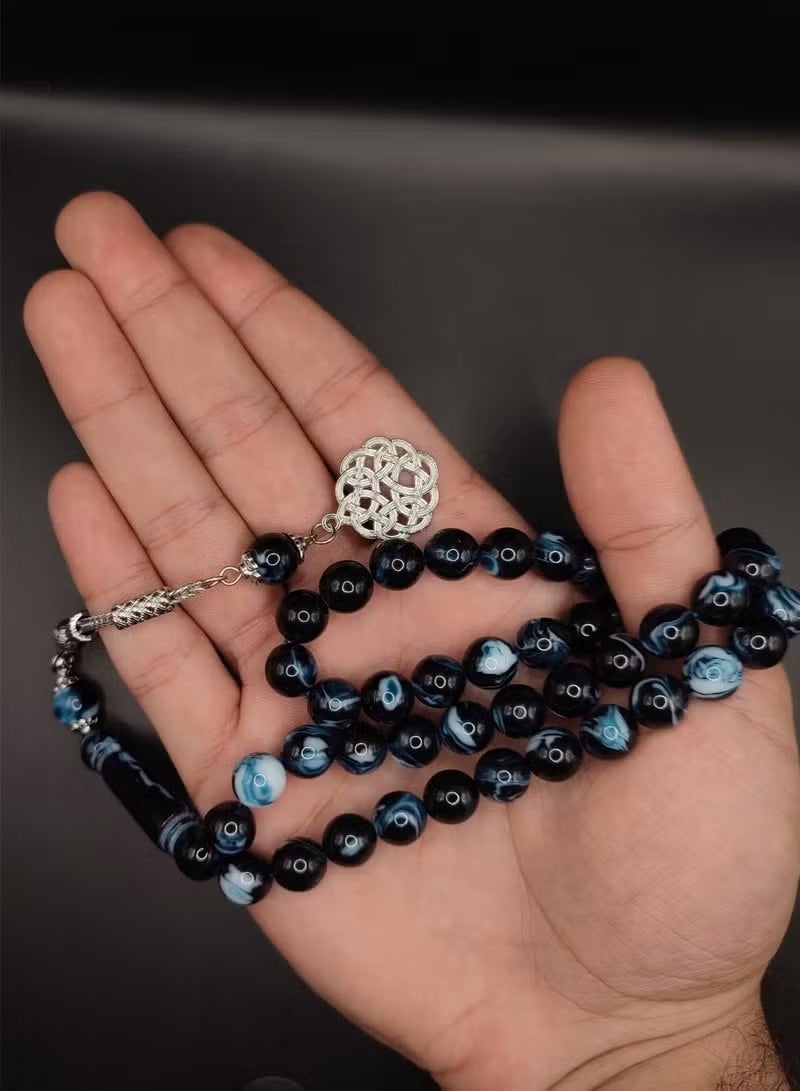 Hoasis Prayer Beads Tasbih – 10 mm 45 Beads High Quality Turquoise Worship Misbaha - Image 4